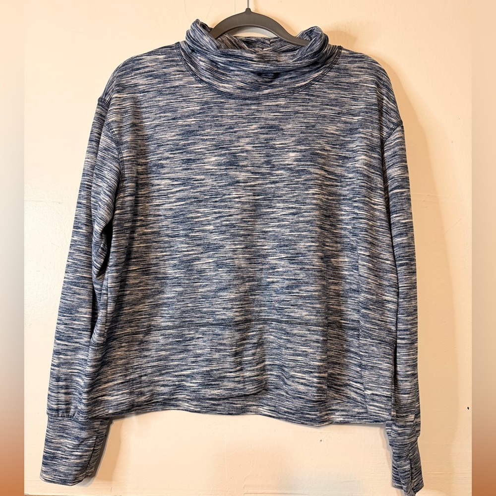 RBX Women's Blue Cowl Neck Sweater